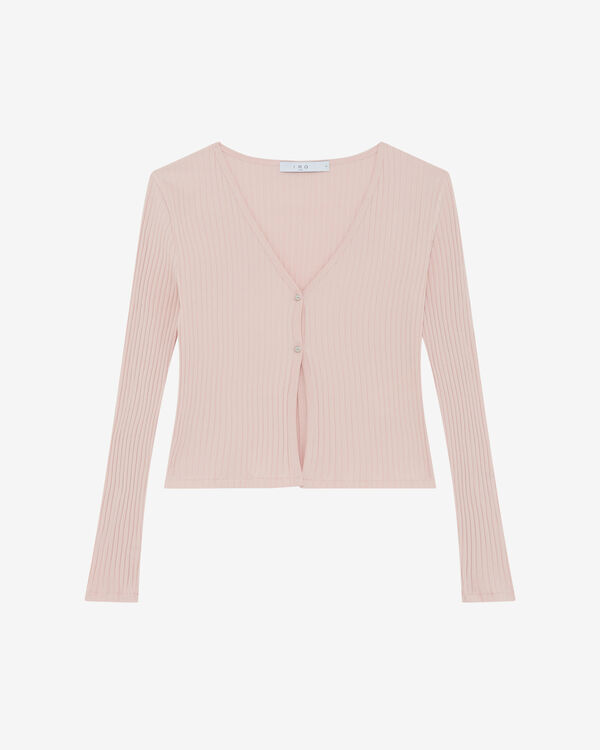 iro GILET CÔTELÉ COL V GRE62