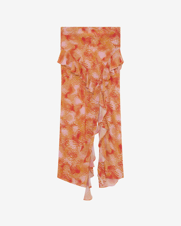 iro JUPE ASYMÉTRIQUE À IMPRIMÉ MUL02