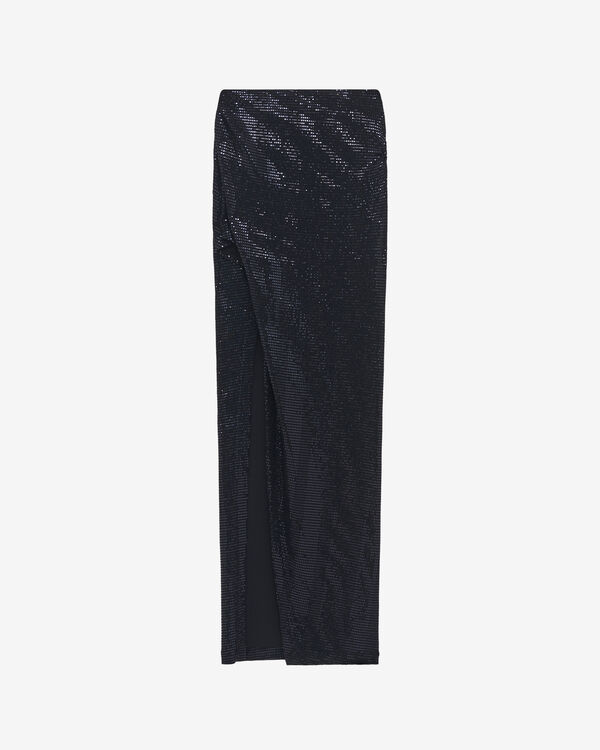 iro JUPE ASYMÉTRIQUE À PAILLETTES BLA11