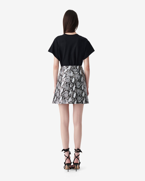 Iro JUPE COURTE À SEQUINS BLA80
