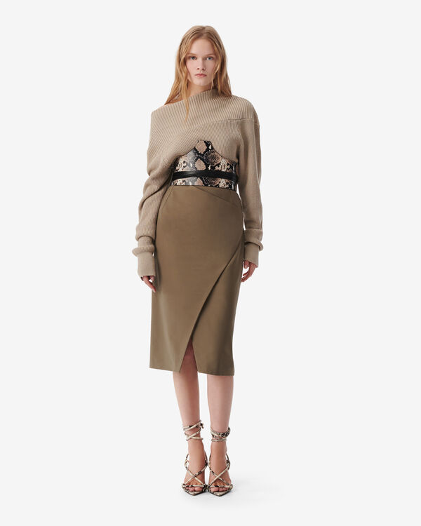 Iro JUPE MI-LONGUE PORTEFEUILLE BLA01