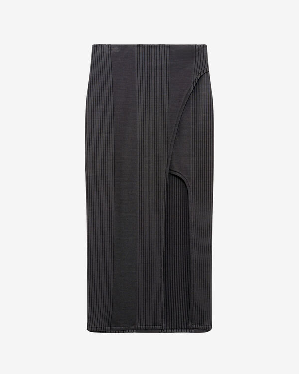 iro JUPE MIDI PORTEFEUILLE GRY02