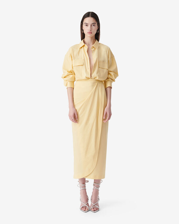 Iro JUPE PORTEFEUILLE YEL02