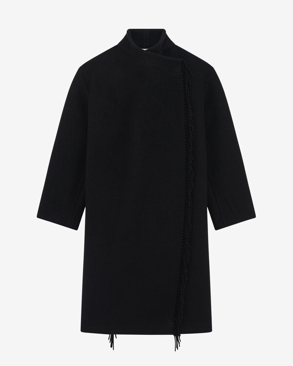 iro MANTEAU À FRANGES BLA01