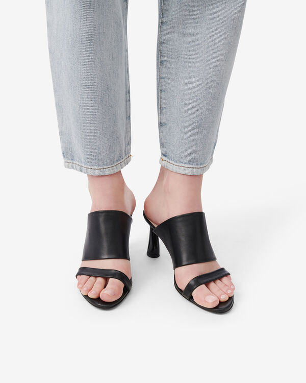 Iro MULES À TALONS EN CUIR BLA01
