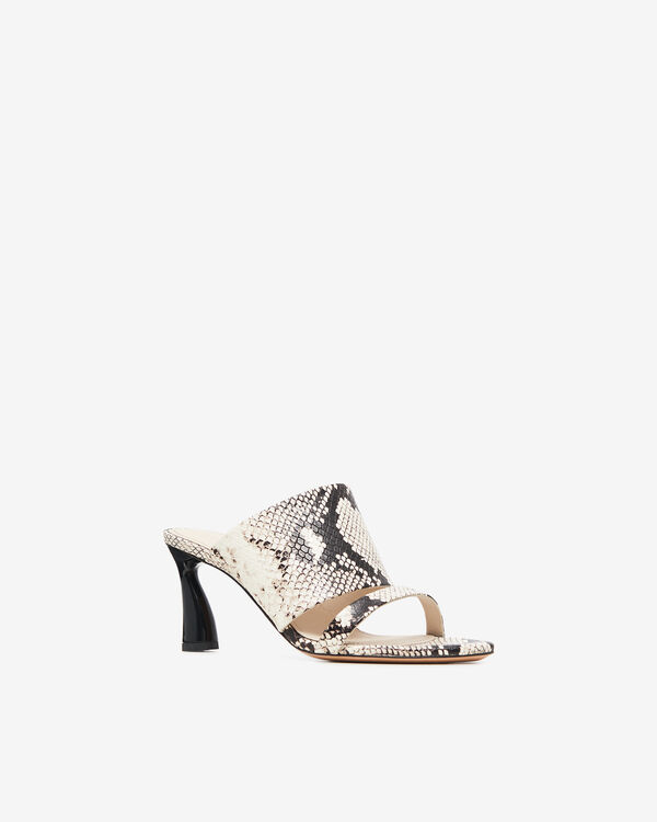 Iro MULES À TALONS PYTHON BEI85