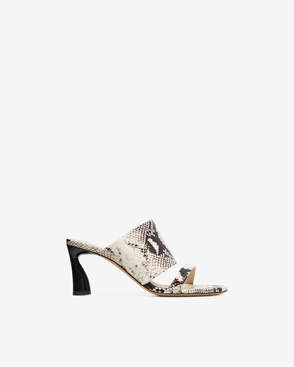 iro MULES À TALONS PYTHON BEI85