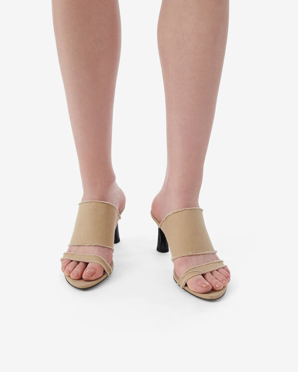 Iro MULES À TALONS TOILE BEI70