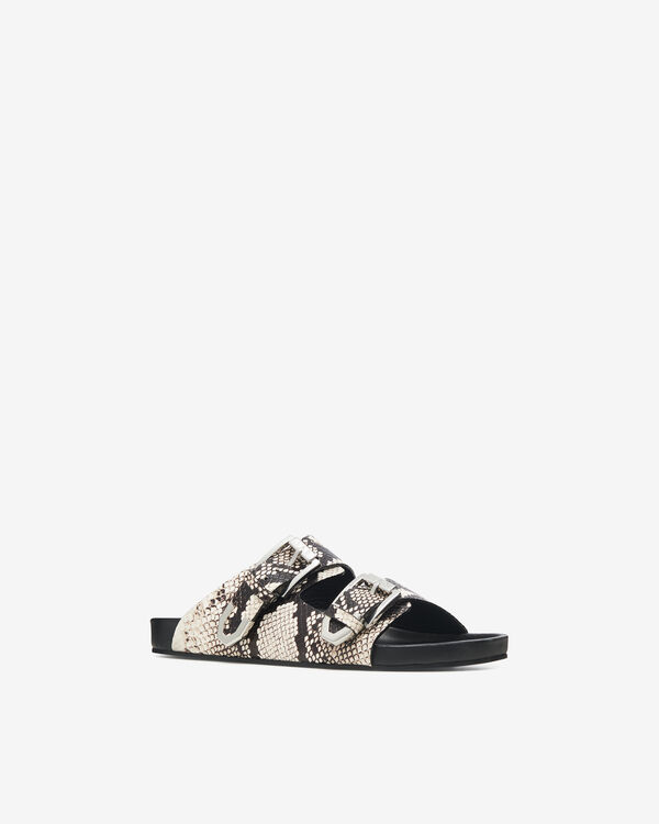 Iro MULES PLATES PYTHON BEI85