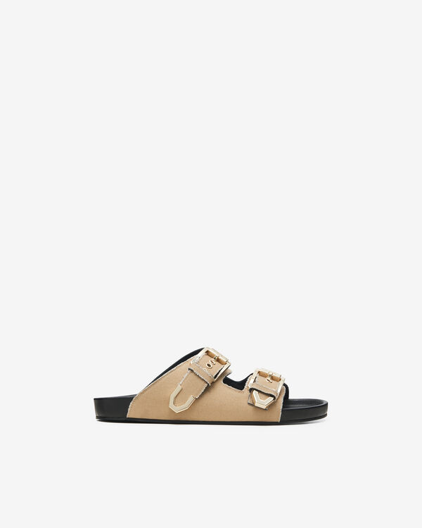 iro MULES PLATES TOILE BEI70