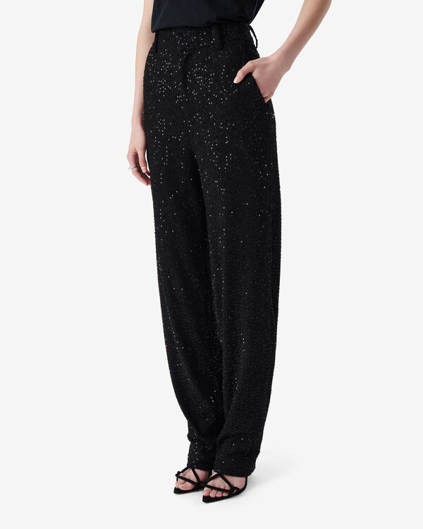 Iro PANTALON À SEQUINS BLA01
