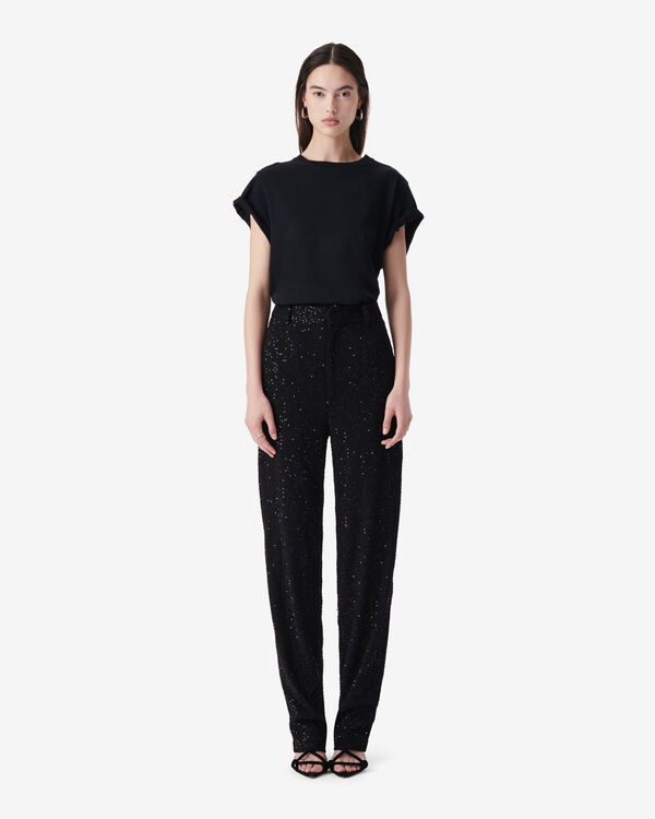 Iro PANTALON À SEQUINS BLA01