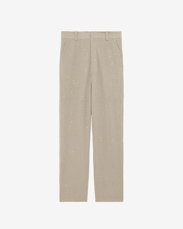 iro PANTALON À SEQUINS BLA01