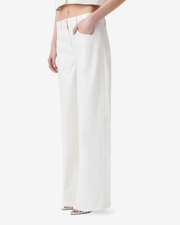 Iro PANTALON À SEQUINS WHI01