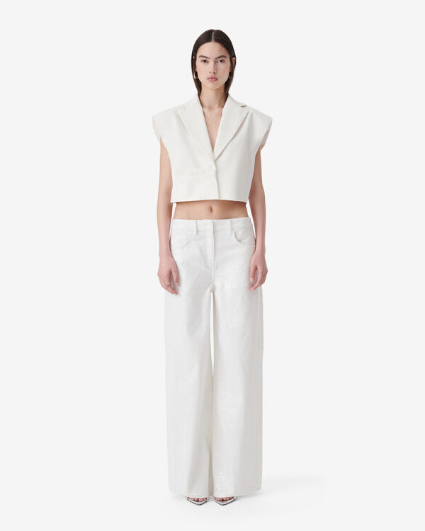 Iro PANTALON À SEQUINS WHI01