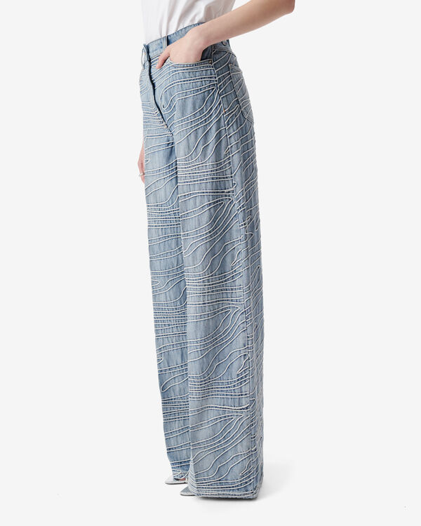 Iro PANTALON BRODÉ EN DENIM BLV09
