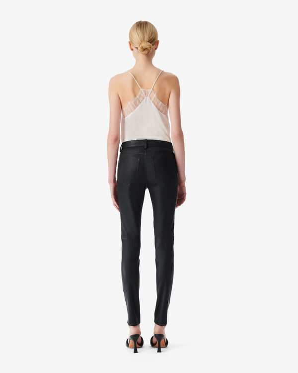 Iro PANTALON EN CUIR BLA01