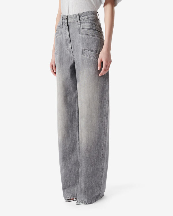 Iro PANTALON LARGE EN DENIM GRY49