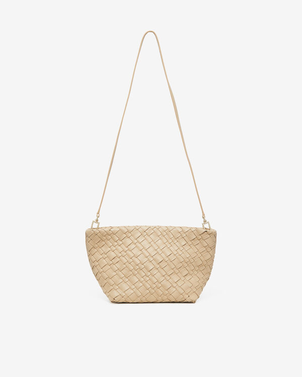 Iro POCHETTE TRESSÉE EN CUIR BEI70
