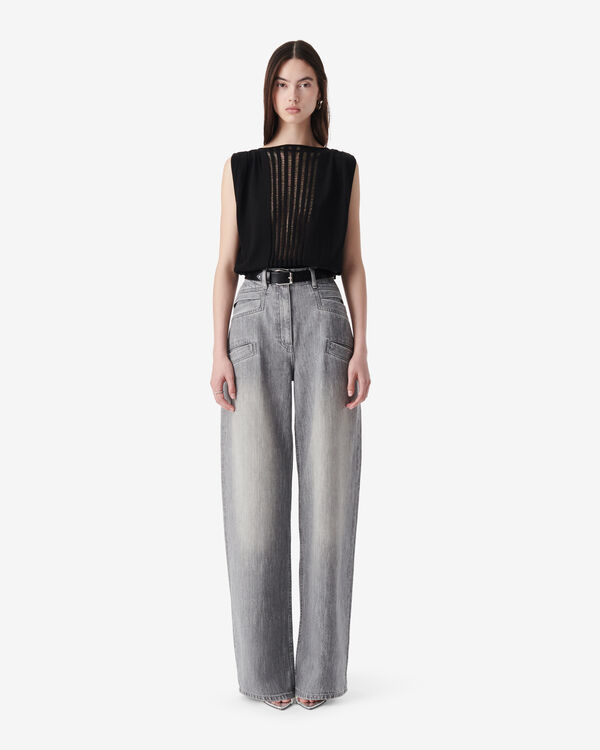 Iro PULL COL CARRÉ BLA01