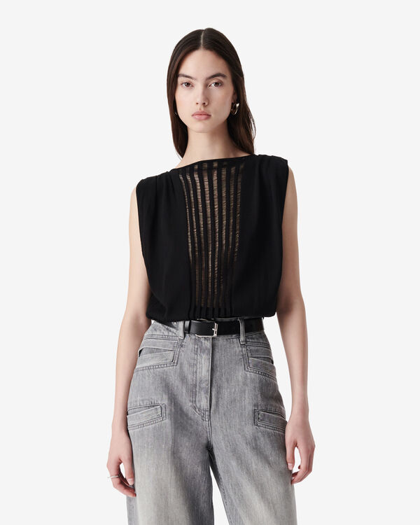 Iro PULL COL CARRÉ BLA01