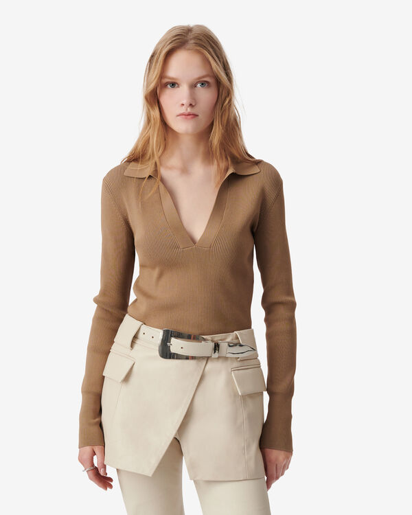 Iro PULL COL POLO BEI32