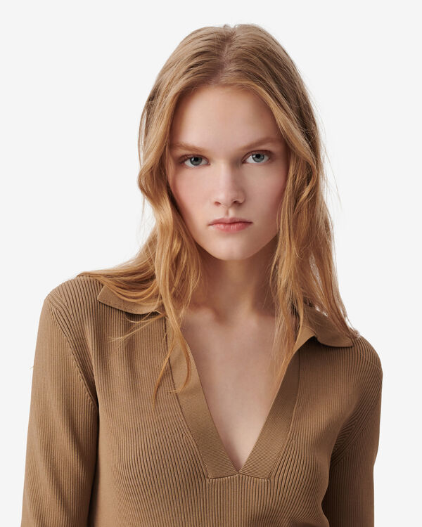 Iro PULL COL POLO BEI32