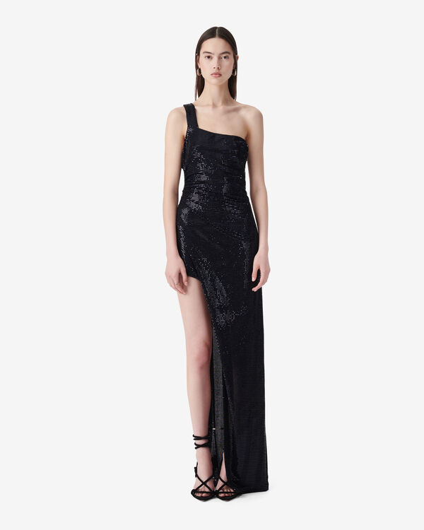 Iro ROBE ASYMÉTRIQUE À PAILLETTES BLA11