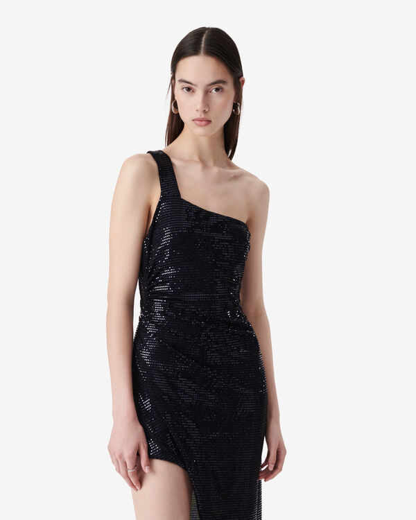 Iro ROBE ASYMÉTRIQUE À PAILLETTES BLA11
