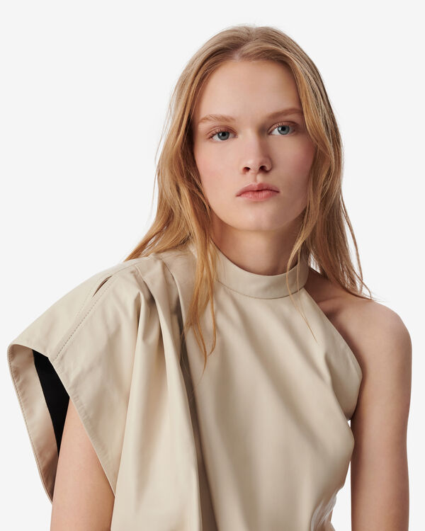 Iro ROBE ASYMÉTRIQUE EN CUIR ECR01