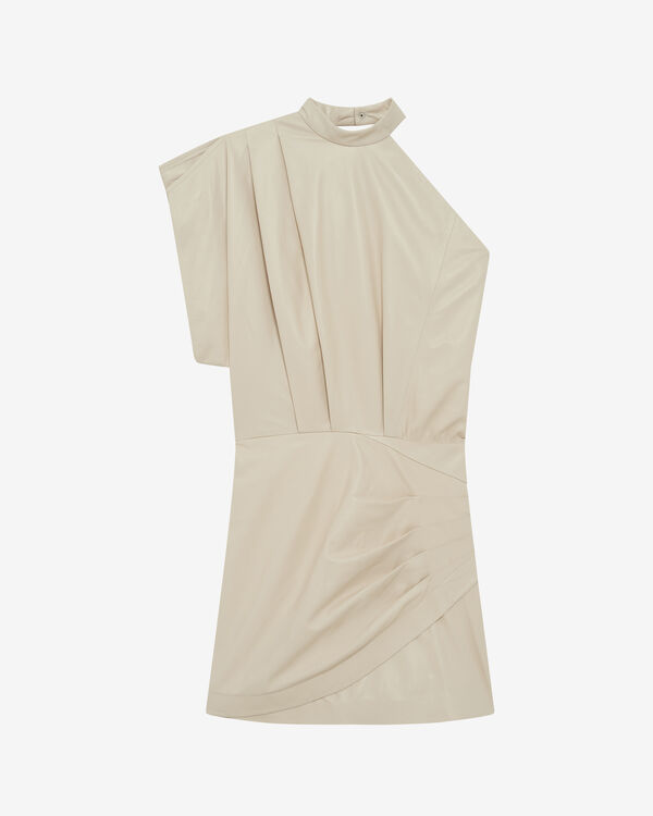 iro ROBE ASYMÉTRIQUE EN CUIR ECR01