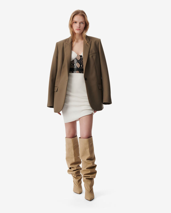 Iro ROBE COURTE CÔTELÉE BLA01