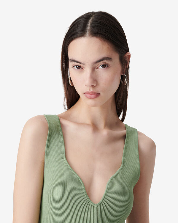 Iro ROBE COURTE CÔTELÉE RED10