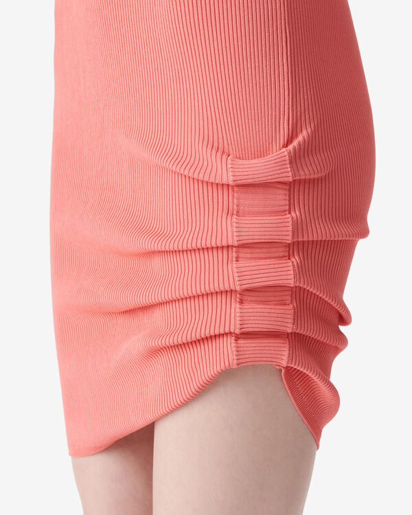 Iro ROBE COURTE CÔTELÉE RED10