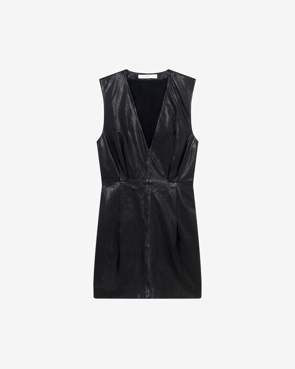 iro ROBE EN CUIR BLA01