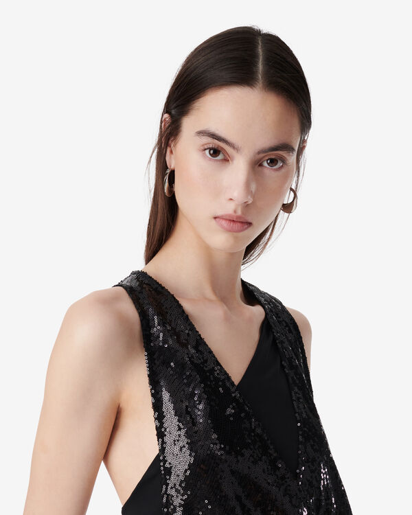 Iro ROBE LONGUE À SEQUINS BLA01