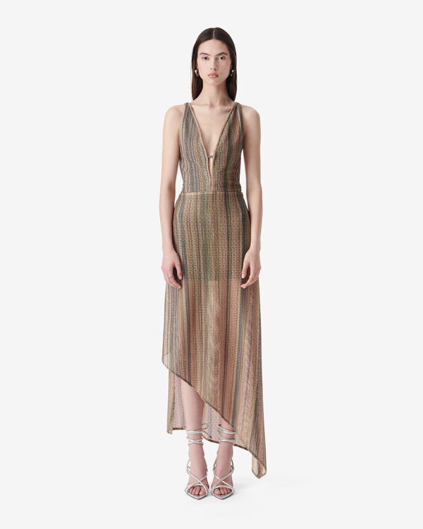 Iro ROBE LONGUE COL V MUL01