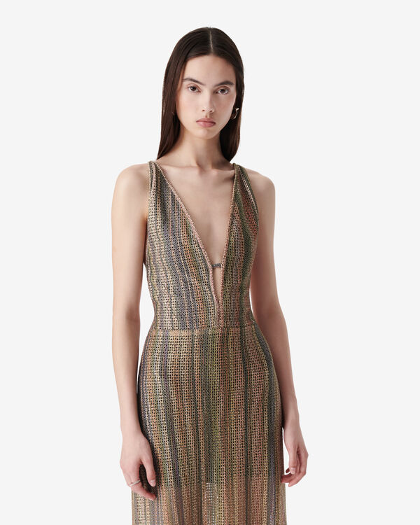 Iro ROBE LONGUE COL V MUL01