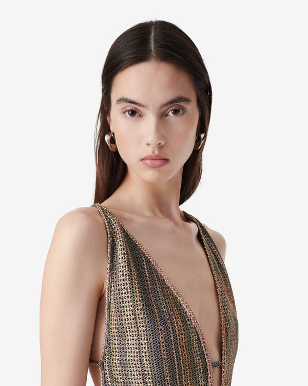 Iro ROBE LONGUE COL V MUL01