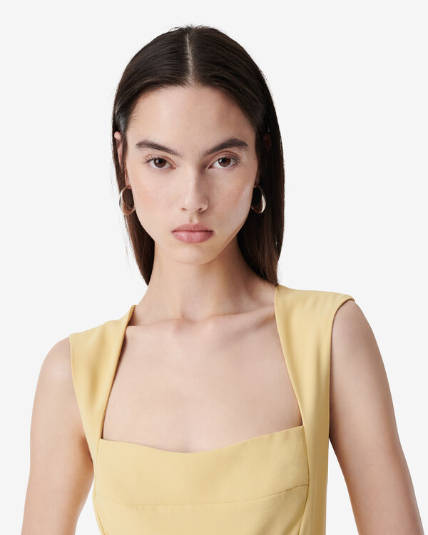 Iro ROBE MIDI ASYMÉTRIQUE BLA01