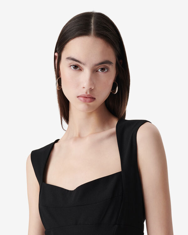 Iro ROBE MIDI ASYMÉTRIQUE BLA01