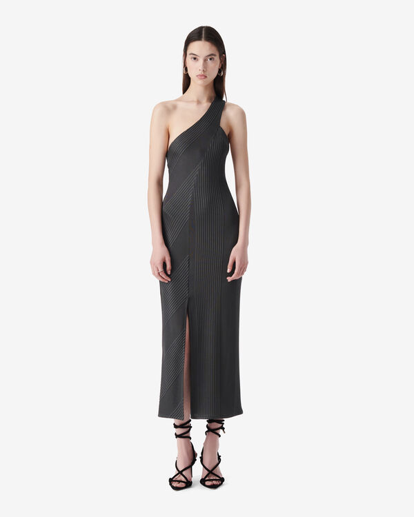 Iro ROBE MIDI ASYMÉTRIQUE GRY36