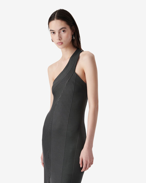 Iro ROBE MIDI ASYMÉTRIQUE GRY36