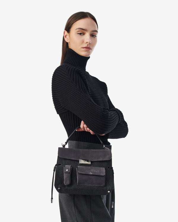 Iro SAC BANDOULIÈRE EN DENIM GRY36