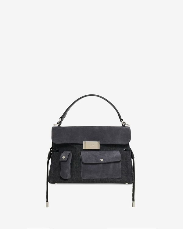 iro SAC BANDOULIÈRE EN DENIM GRY36