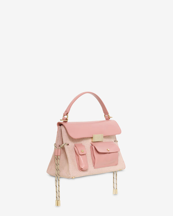 Iro SAC BANDOULIÈRE EN LIN BLU10