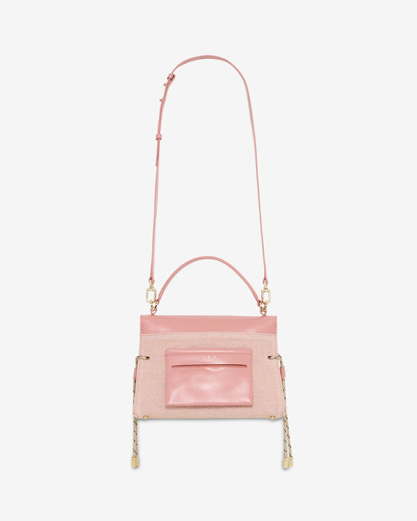 Iro SAC BANDOULIÈRE EN LIN BLU10