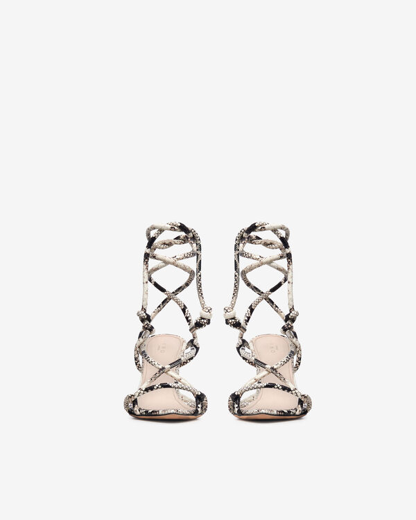 Iro SANDALES À TALONS PYTHON BEI85