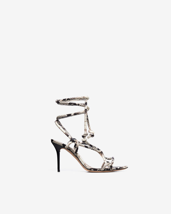 iro SANDALES À TALONS PYTHON BEI85