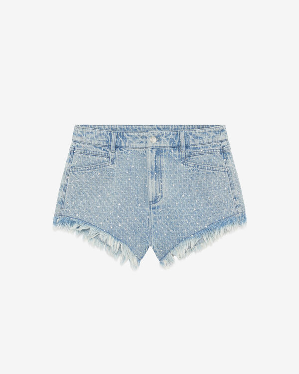 iro SHORT À STRASS BLU56